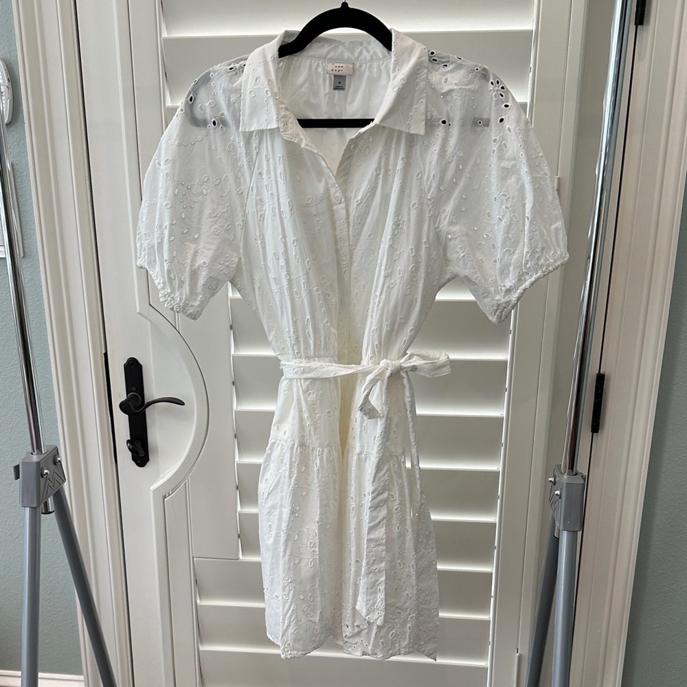 a new day White Eyelet Mini Dress